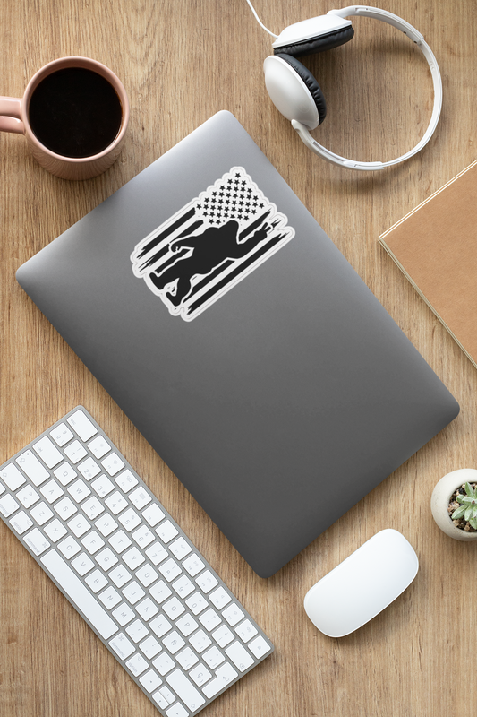 ‘Merica Bigfoot UV DTF Sticker – 4” Freedom Slap