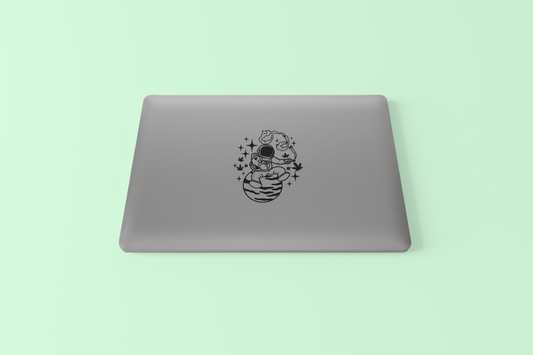 Mind Your Buzz Astronaut Sticker – 4” UV DTF